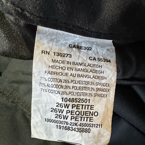 NWT women’s plus size Lee wrinkle free pants SZ 26W petite - Picture 7 of 7